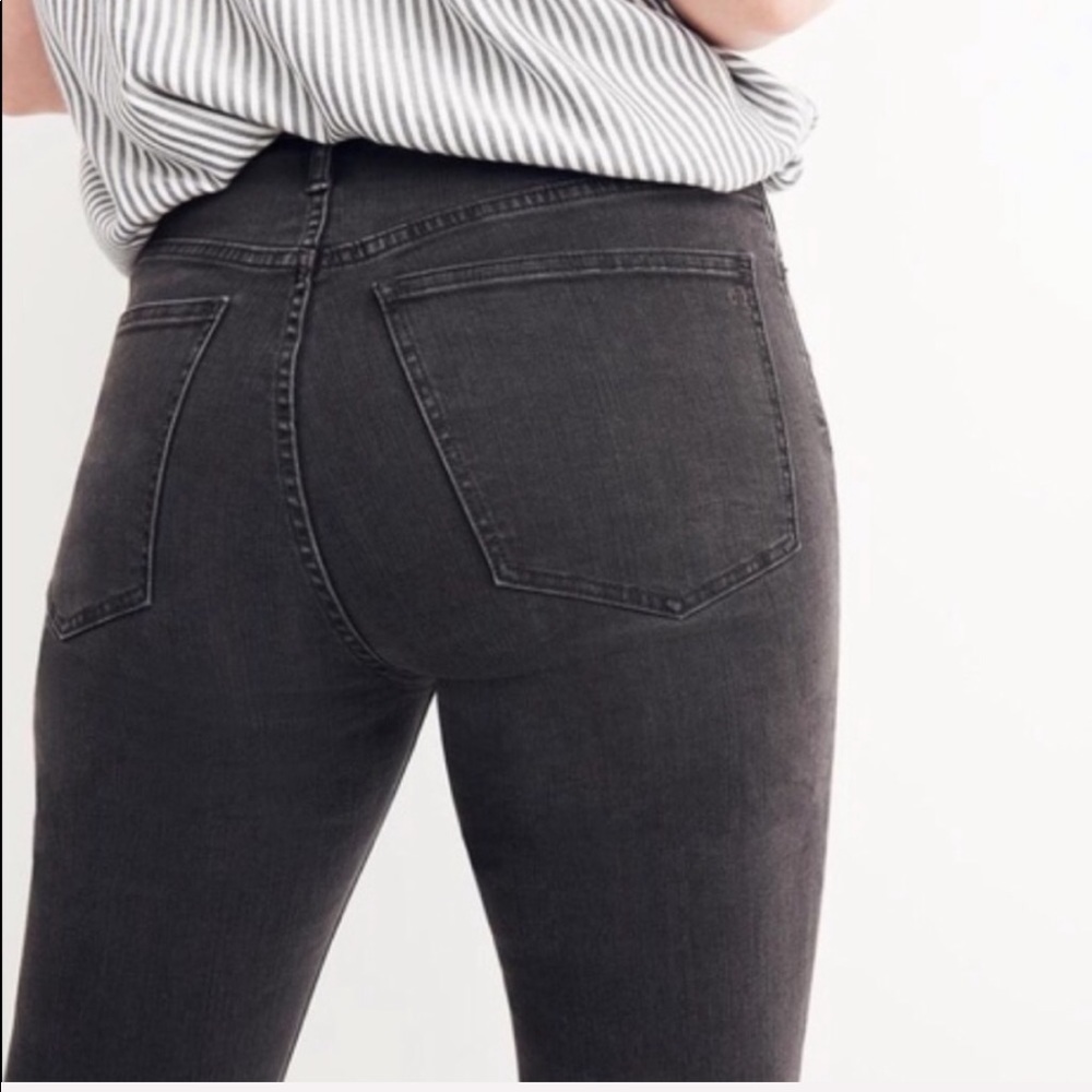 Madewell Mid Rise Gray Skinny Skinny Jeans…
